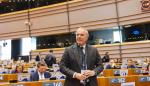 El presidente del Gobierno de Aragón, Jorge Azcón, interviene en el Parlamento europeo y llama a "la verdad" como "único" mecanismo para defender la democracia y el Estado de derecho