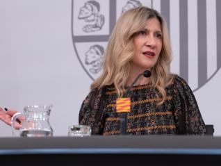 Mar Vaquero en rueda de prensa del Consejo de Gobierno Extraordiario