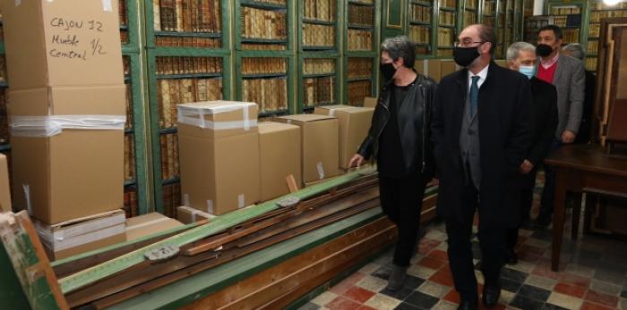 Javier Lambán visita el Real Seminario de San Carlos