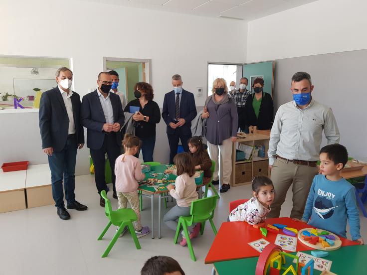 Felipe Faci, en el CEIP Katia Acín