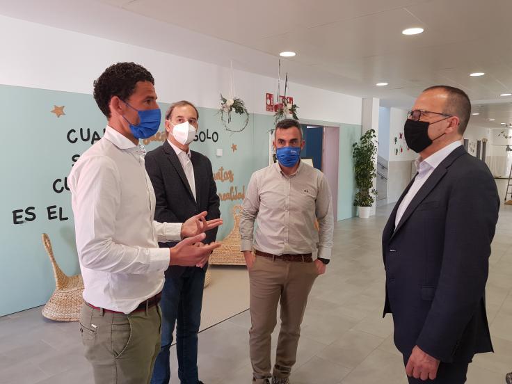 Felipe Faci, en el CEIP Katia Acín