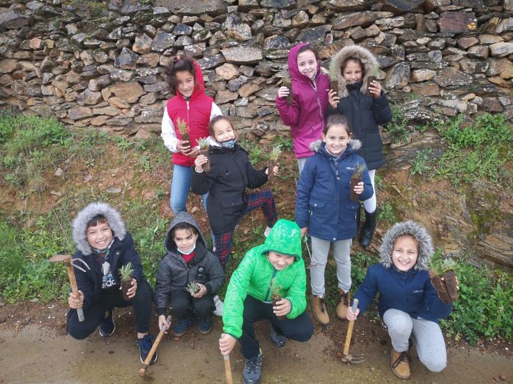 Actividades en el CEIP Ramón y Cajal de Alpartir por el Día del Árbol.